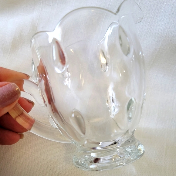 Vintage Indiana Glass Company Teardrop Sugar and Creamer Set - Picture 5 of 11
